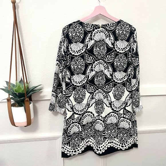 NWT Lilly Pulitzer Annwyn Long Sleeve Romper Dress Coconut Pineapple Princess 12 - Picture 8 of 9